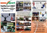 2012 KOHL Weightlifting CAMP FLYER Nigeria Web
